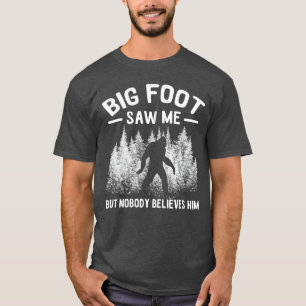 Camiseta Yeti me vio pero nadie le cree Sasquatch retr