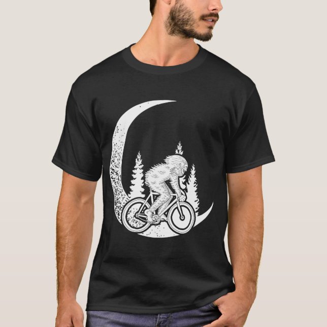 Camiseta YETI Moon Bike Halloween Lunar (Anverso)