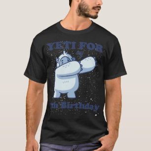 Camiseta Yeti por mi séptimo cumpleaños Funny Séptima cita 