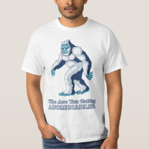 Camiseta Yeti: ¡Quién son usted que llama abominable?!