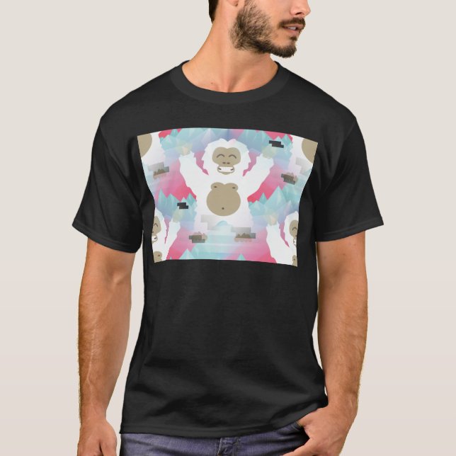 Camiseta yeti rosado (Anverso)
