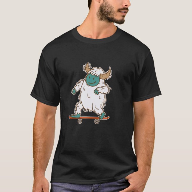 Camiseta Yeti skating Snowman (Anverso)
