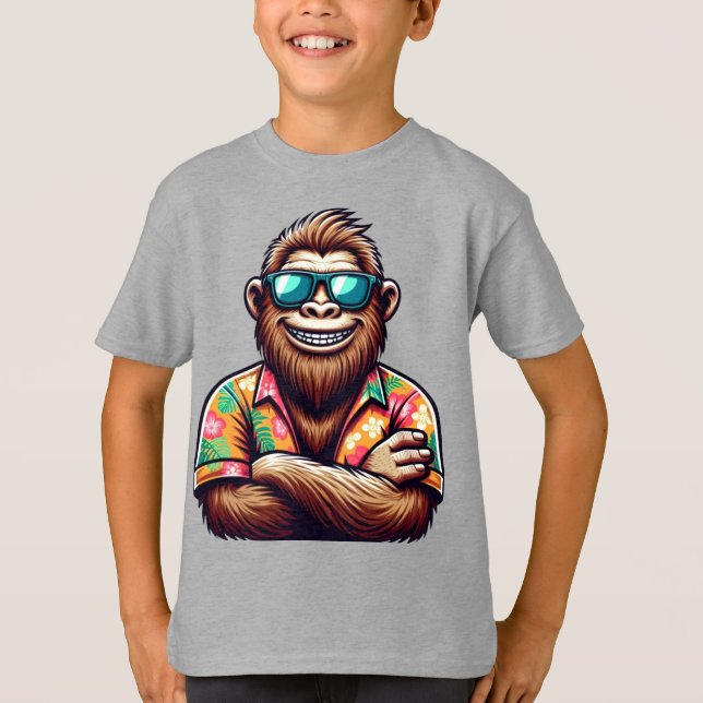 Camiseta Yeti tropical/playa/pie de playa (Anverso)