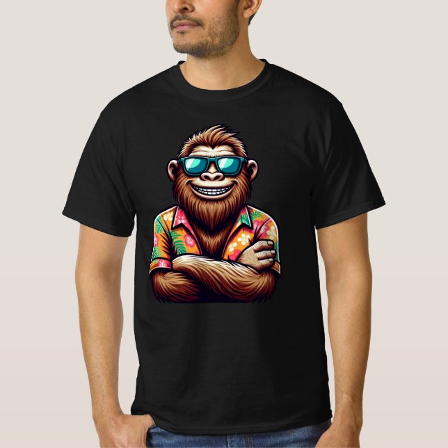 Camiseta Yeti tropical/playa/pie de playa (Anverso)