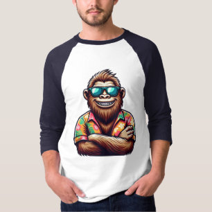 Camiseta Yeti tropical/playa/pie de playa