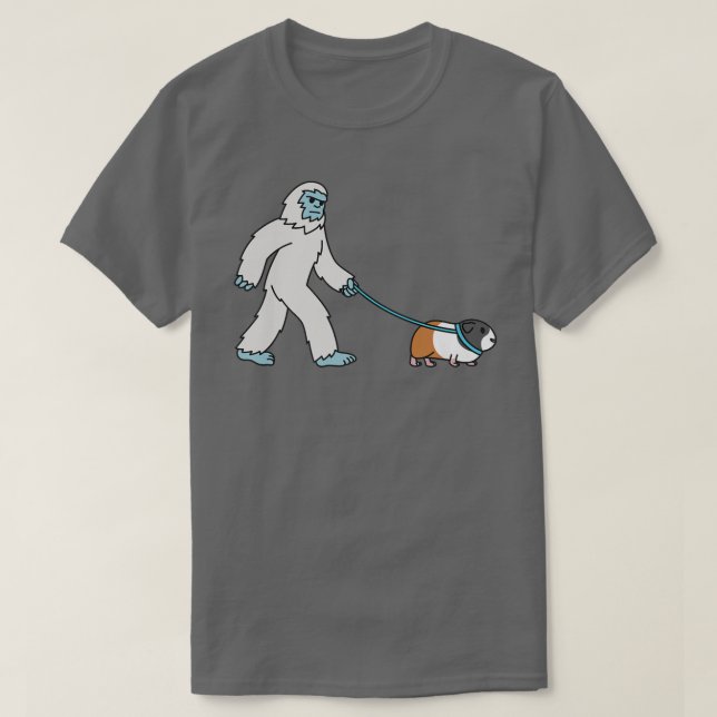 Camiseta Yeti Walking Guinea Mascota de Criptozoología de C (Diseño del anverso)