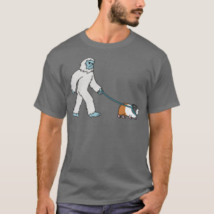 Camiseta Yeti Walking Guinea Mascota de Criptozoología de C