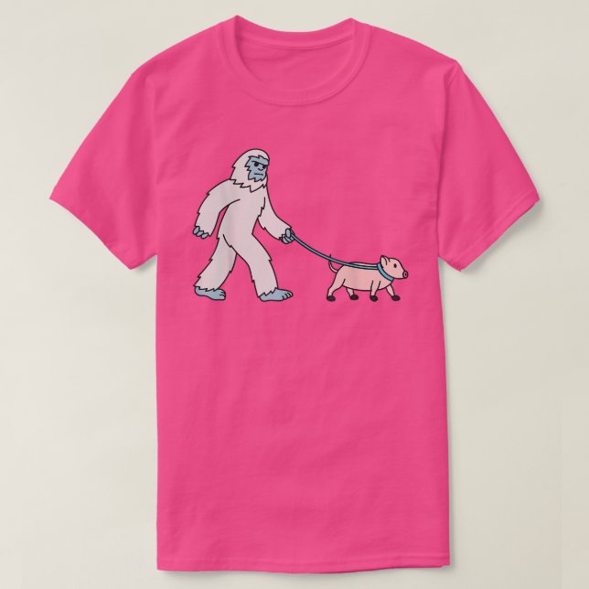 Camiseta Yeti Walking Mini Mascota de Criptozoología de Cer (Diseño del anverso)