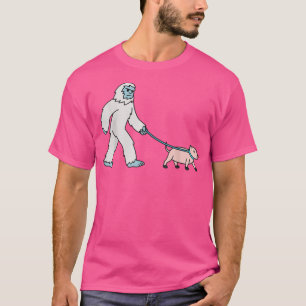 Camiseta Yeti Walking Mini Mascota de Criptozoología de Cer