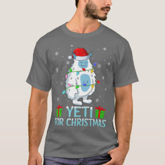 Camiseta Yeti Xmas Encende Santa Hat Yeti Para Navidades