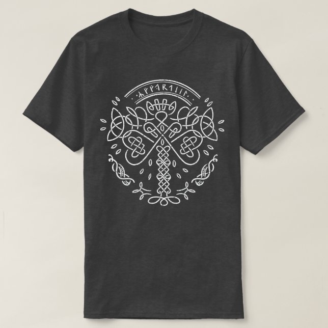 Camiseta Yggdrasil el árbol celta de la vida Viking Norse m (Diseño del anverso)