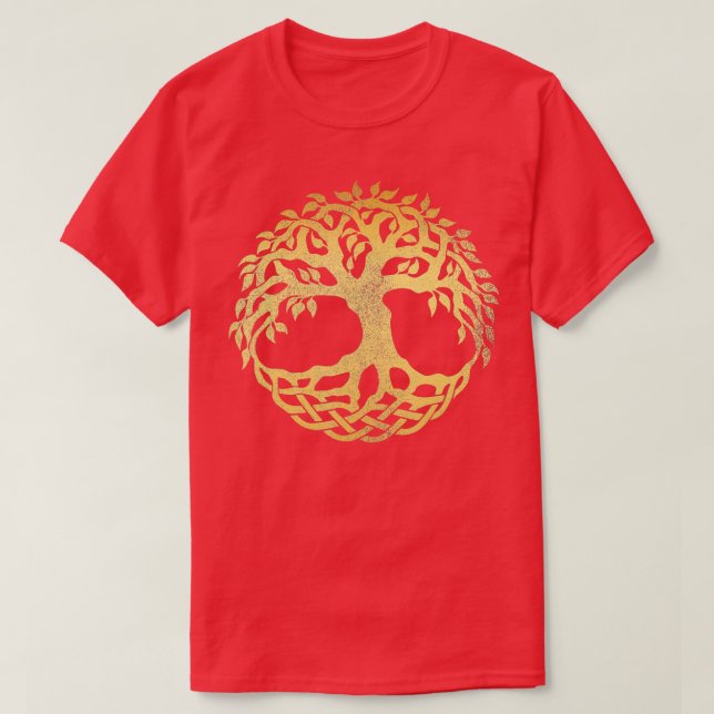 Camiseta Yggdrasil el norse libre de vida Viking Rune (Diseño del anverso)