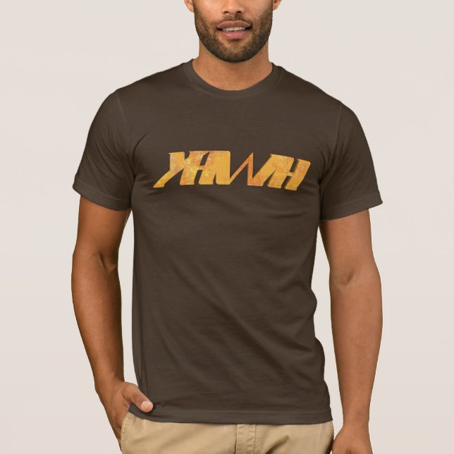Camiseta YHWH Modern Orange (Anverso)