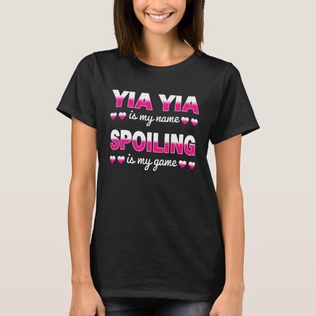 Camiseta Yia Yia es mi abuela para el Día de la Madre (Anverso)