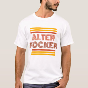 Camiseta Yiddish humorístico, Alter Kocker, anciano