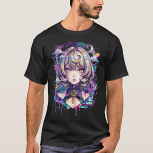 Camiseta Yidhari ZZZ Cabello Rubio Rizado Tentáculos Morado