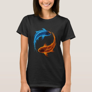 Camiseta Yin and Yang - Balance - Spiritual - Japanese Koi
