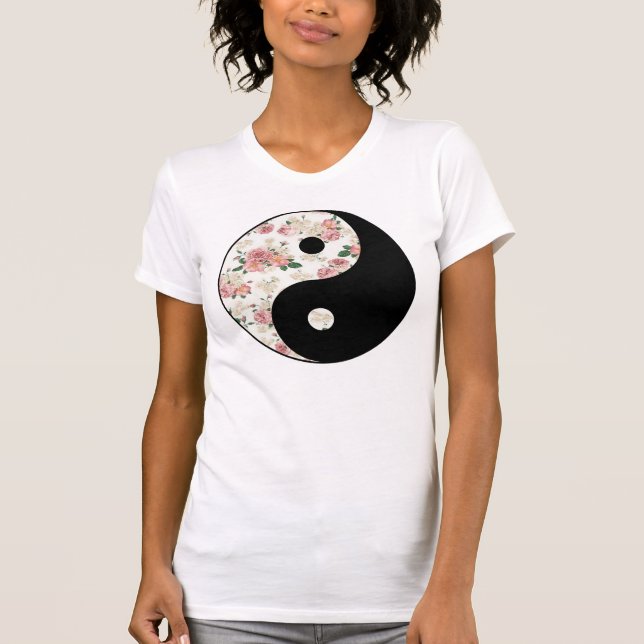 Camiseta Yin floral y Yang (Anverso)