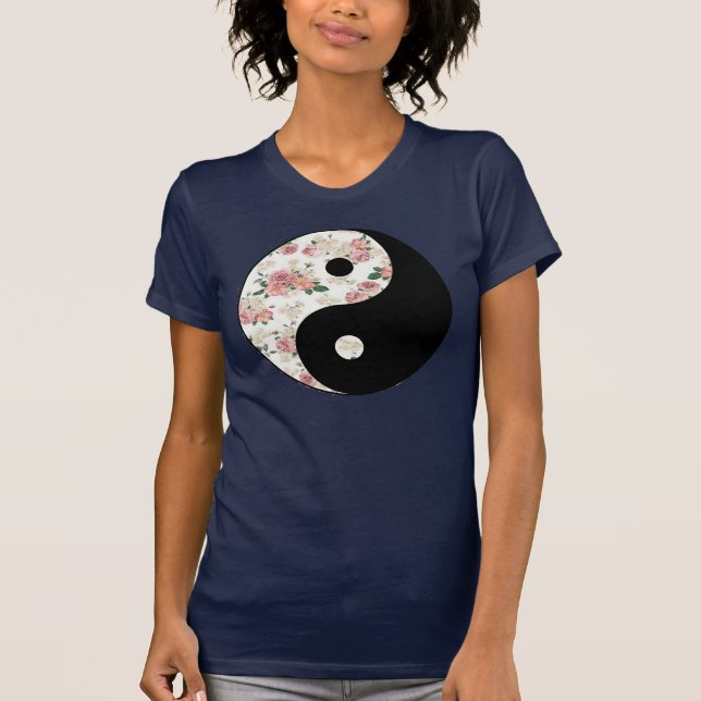 Camiseta Yin floral y Yang (Anverso)