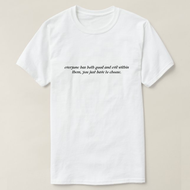 camiseta yin y yang (Diseño del anverso)