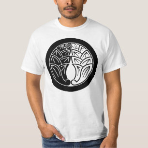 Camiseta Yin y yang abrazando jengibres japoneses en círcul
