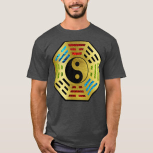 Camiseta Yin y Yang Bagua Feng shui jeroglíficos