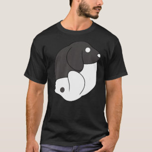Camiseta Yin y Yang Dog Pose Tema Meditación Acro Ha