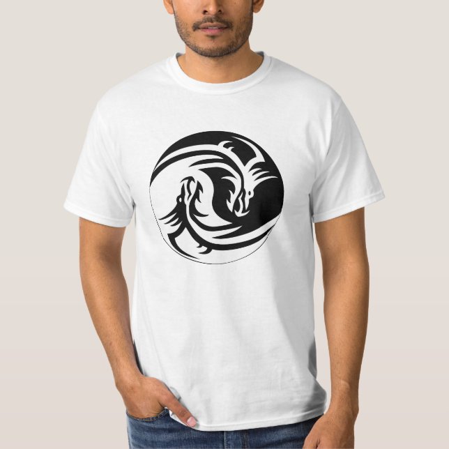 Camiseta Yin y Yang Dragon T Shirt (Anverso)