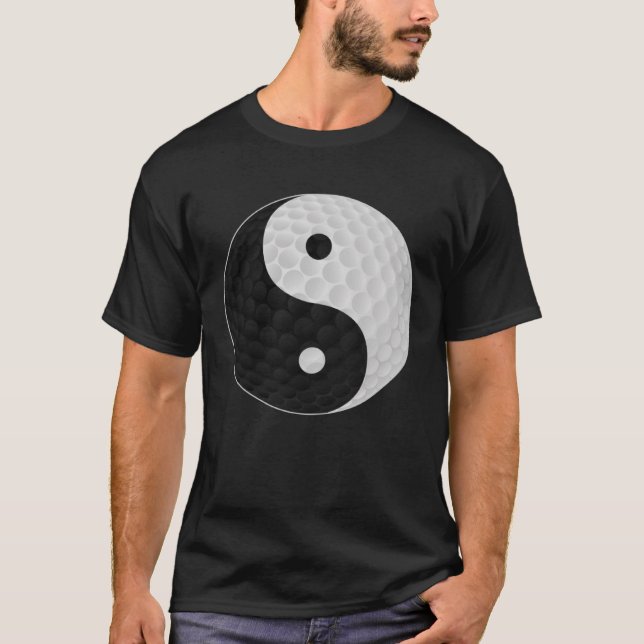 Camiseta Yin y Yang Golf para hombres y mujeres golfistas c (Anverso)