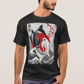Camiseta Yin Y Yang Japonés Koi Fish 1