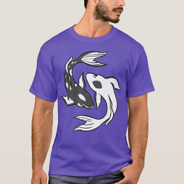 Camiseta Yin Y Yang Koi Fish Premium (Anverso)