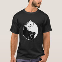 Yin Y Yang Mascota Gato Negro Blanco Gatos Animale
