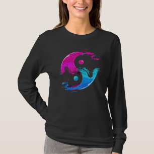Camiseta Yin y Yang Qi Gong Tai Chi Synthwave Fusion Wate