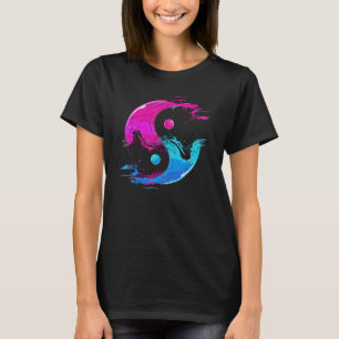 Camiseta Yin y Yang Qi Gong Tai Chi Synthwave Fusion Wate