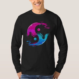 Camiseta Yin y Yang Qi Gong Tai Chi Synthwave Fusion Wate