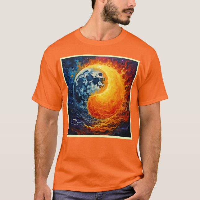 Camiseta Yin Yang Art Celestial (Anverso)