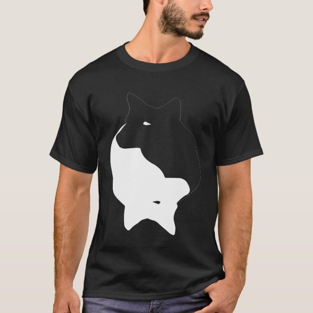 Camiseta Yin Yang Australian Cattle Dog Heeler Symbol Zen (Anverso)