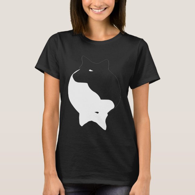 Camiseta Yin Yang Australian Cattle Dog Heeler Symbol Zen (Anverso)