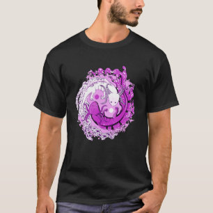 Camiseta Yin Yang Axolotl Mexicano Anfibio de Pescado Ax