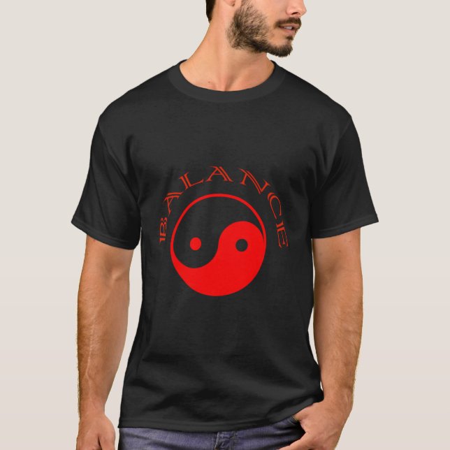 Camiseta Yin Yang Balance de Sabiduría Asiática (Anverso)