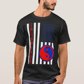 Camiseta Yin Yang Bandera USA Taekwondo
