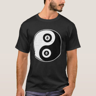 Camiseta Yin Yang Billiard Pool Deportes Budista Zhen Spiri
