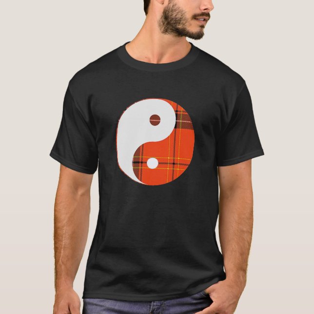 Camiseta Yin Yang blanco y rojo (Anverso)