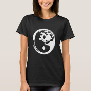 Camiseta Yin Yang Bonsai Planta el árbol chino Penjing Penz