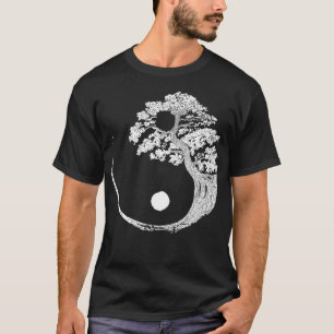 Camiseta Yin Yang Bonsai Tree Budismo japonés Zen