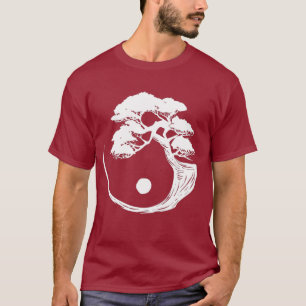 Camiseta Yin Yang Bonsai Tree japonesa