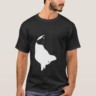 Camiseta Yin Yang Border Collie Funny Perro Símbolo Zen Med