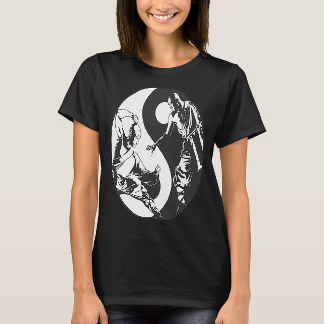 Camiseta Yin Yang Budismo Inspirador Spar Taekwondo (Anverso)