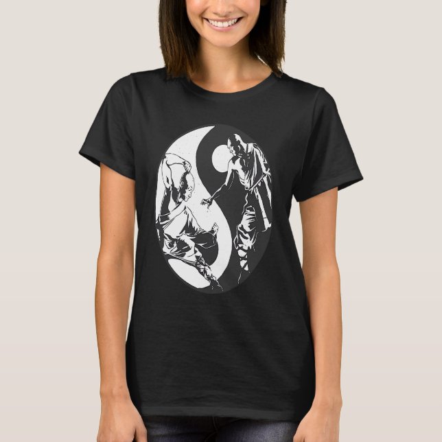 Camiseta Yin Yang Budismo Inspirador Spar Taekwondo (Anverso)
