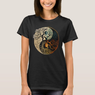 Camiseta Yin Yang Budista Árbol espiritual de la vida